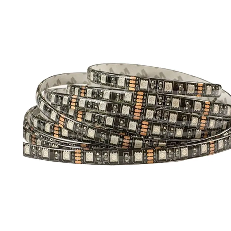 

5mX High quality 12V input black PCB 5050SMD flexible LED strip light RGB / WW/CW/R/G/B color available free shipping