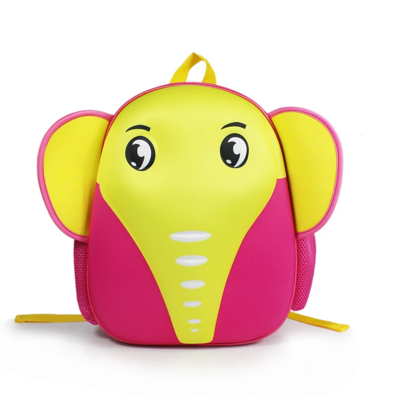 Cartoon Elephant Kindergarten Backpack Animal Kids School Bags Kid Baby