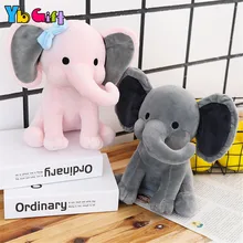 Kawaii słoń pluszowa spokojna zabawka para pluszowe lalki wypchane zwierzę pluszowe zabawki ślubne dzieci Party zabawka do dekoracji prezenty dla dzieci