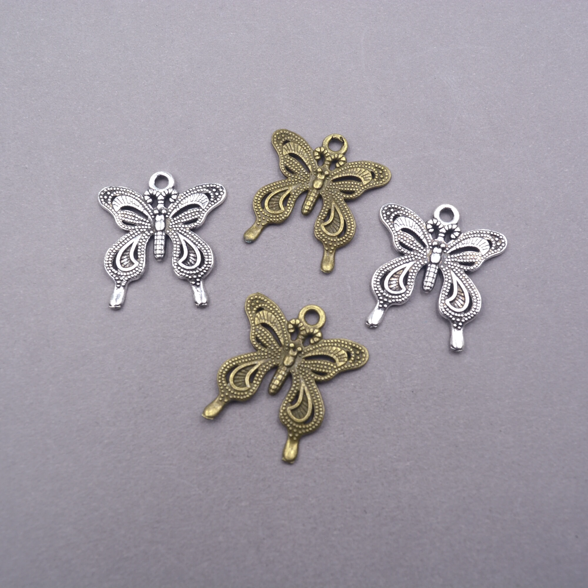 

12pcs Alloy charms butterfly charms butterfly pendantr Fit DIY jewelry findings