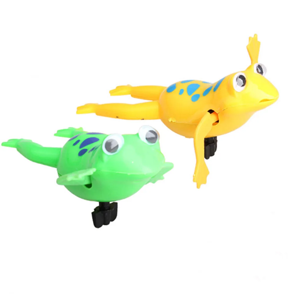 Swimming Frog Battery Operated Pool Cute Bath Toys Wind Up Swim Frogs