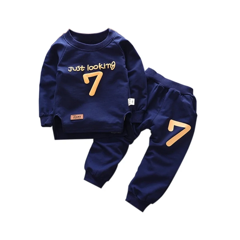 

2019 Spring and Autumn Children's Boys and Girls Set Baby 0-4 Years Old Sports Leisure Children's Wear Pure Cotton Two-piece Set