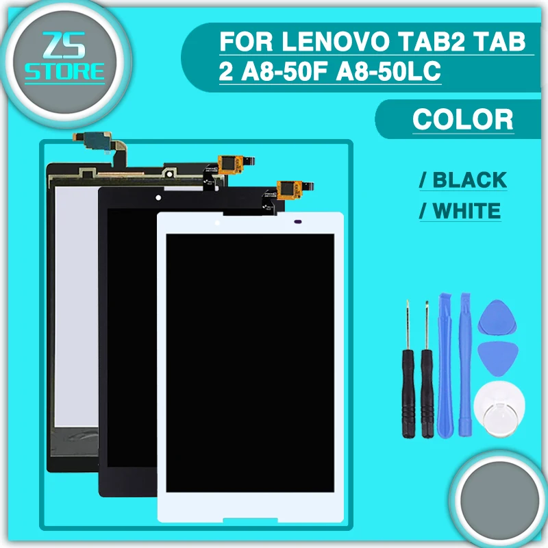 

New 8'' inch For Lenovo Tab 2 A8-50L A8-50LC A8-50 A8-50F LCD Display and Touch Screen Digitizer Assembly with tool