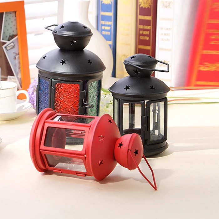 Retro Metal Candle Holder Candle Lamp Light Box Hanging Home Decor