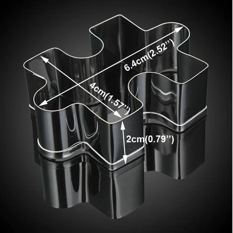 

Decor Mold Cake Mould Cookie Shape Kitchen Cutting Fondant Decorating Puzzle Stainless Steel Cutter Tool