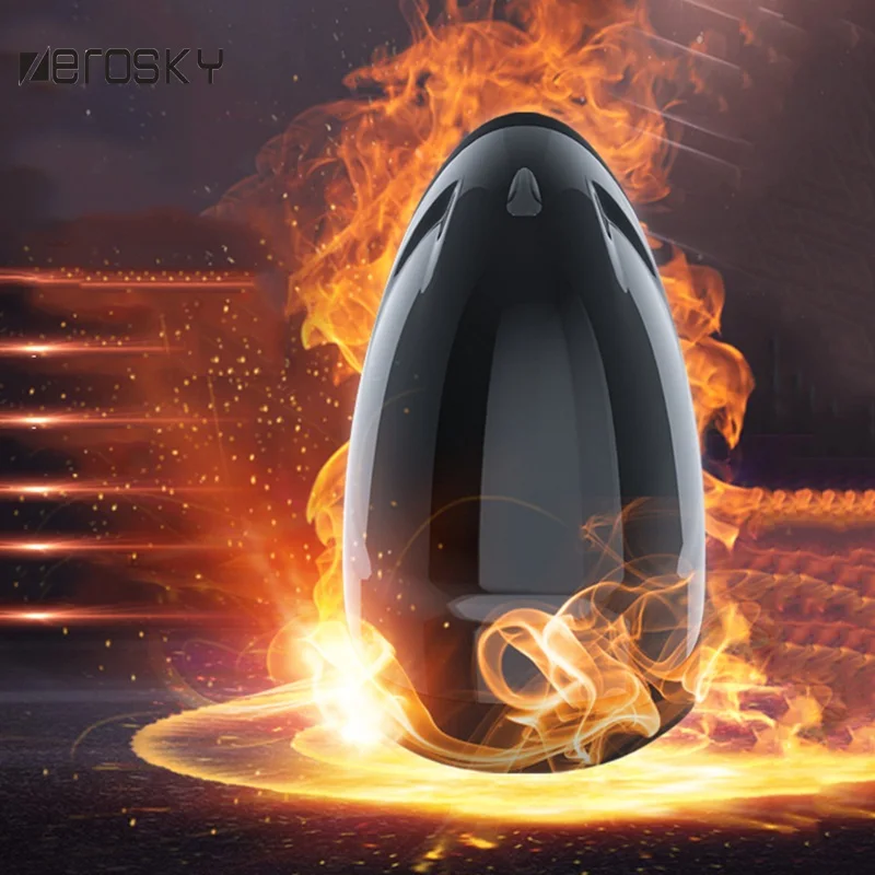 Zerosky Man Aircraft Cup Smart Intelligence Heating Vibrating Masturbator Male Penis Enlarger Lasting Erection Exerciser