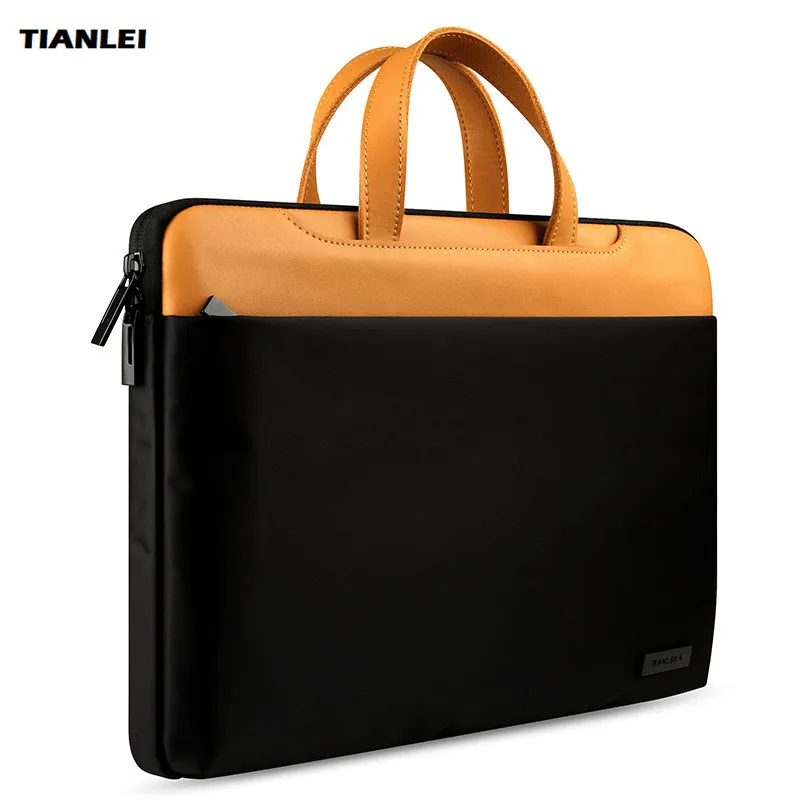 TIANLEI Genuine Leather Laptop Bag For Xiaomi Lenovo Notebook Laptop Messenger Bag Case For Macbook Air Pro 13\