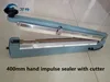 KS-400MM Hand Impulse Sealer With Cutter Handheld Heat Impulse Sealer Manual Sealing Machine Aluminum body For Plastic Bags 2