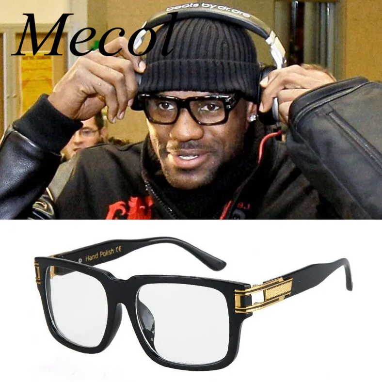 르브론 제임스 선글라스 남성 여성 힙합 남성 스팀 펑크 태양 안경 남성 슈퍼 스타 광장 연예인 운전 선글라스 M098