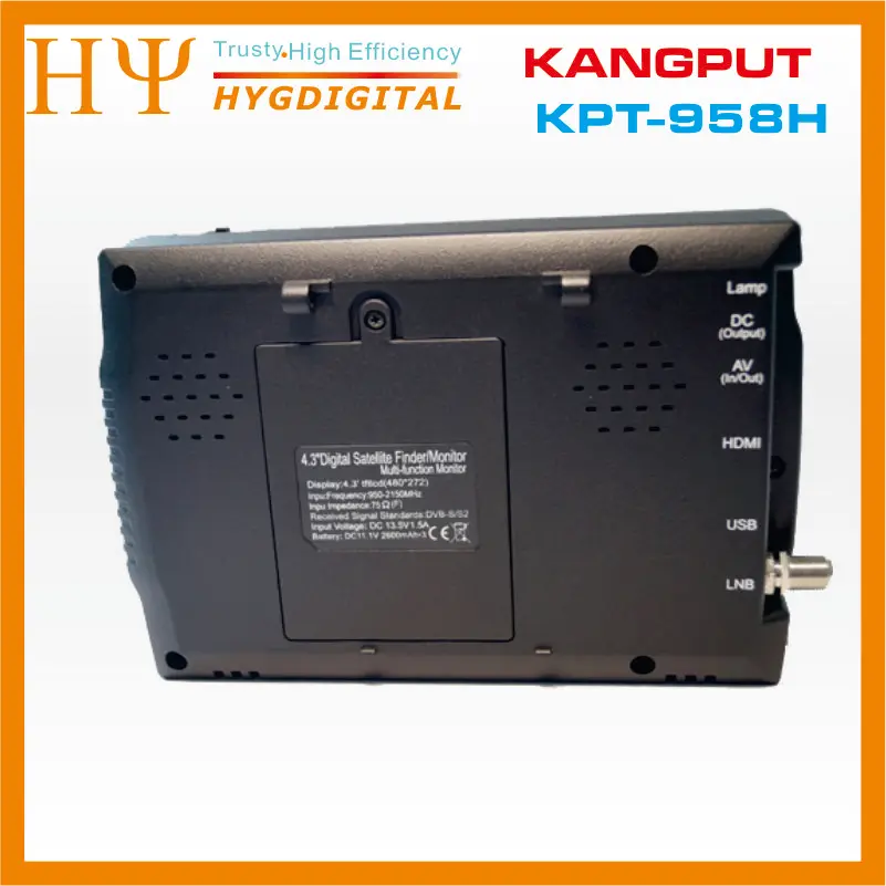 [Подлинный] KANGPUT KPT-958H DVB-S2 MPEG4 HD цифровой спутниковый искатель метр USB2.0 HD выход Sat Finder лучше satlink ws-6950