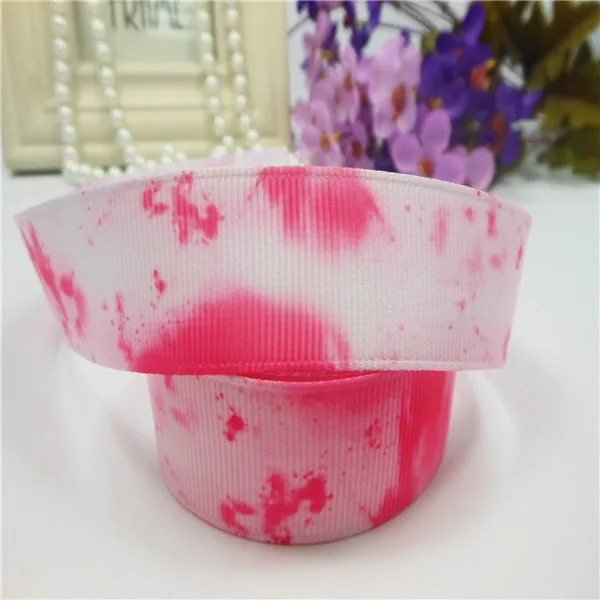 

IuBuFiGo ribbon 7/8" Gradient color Printed Grosgrain ribbon 22mm ribbons DIY Handmade Tape 50 yards/lot X2151 Free shipping