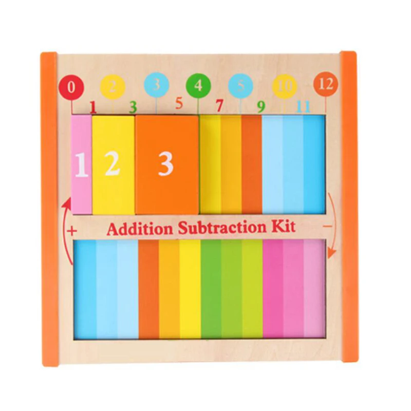 

Children Wooden Montessori Toys Early Educational Teaching Aids Arithmetic Addition Learning Board Puzzles
