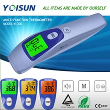Детский/взрослый электронный цифровой Многофункциональный медицинский ИК-термометр для бесконтактного лба тела Инфракрасный термометр YI-200