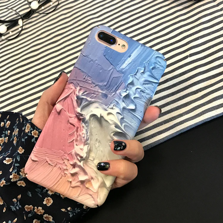 2018 красочные пластиковые жесткие роскошные матовые чехлы для IPhone 8 телефонов X 6 6s