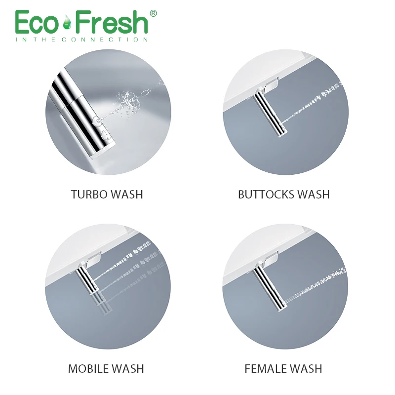 EcoFresh WC toilet smart toilet seat cover electronic bidet cover clean dry seat heating wc intelligent