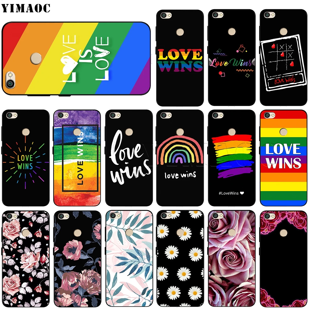 Силиконовый чехол YIMAOC LGBT Love Wins для Xiaomi Redmi Note 4 4x 4a 5 5a 6 8 Pro Prime Plus|Бамперы| |
