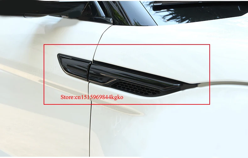 

For Land Rover Range Rover Evoque Black Side Air Vent Outlet Cover Trim 2012-2016 4pcs