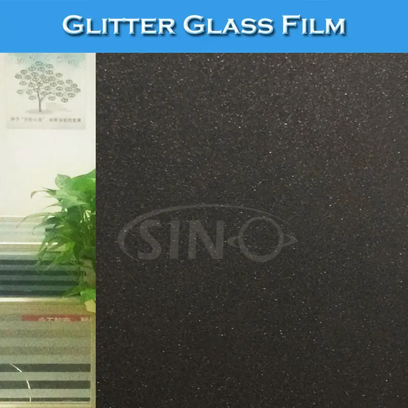 D009 1.22x50M 120Microns Glitter Colored Glass Window Film Rollfilm