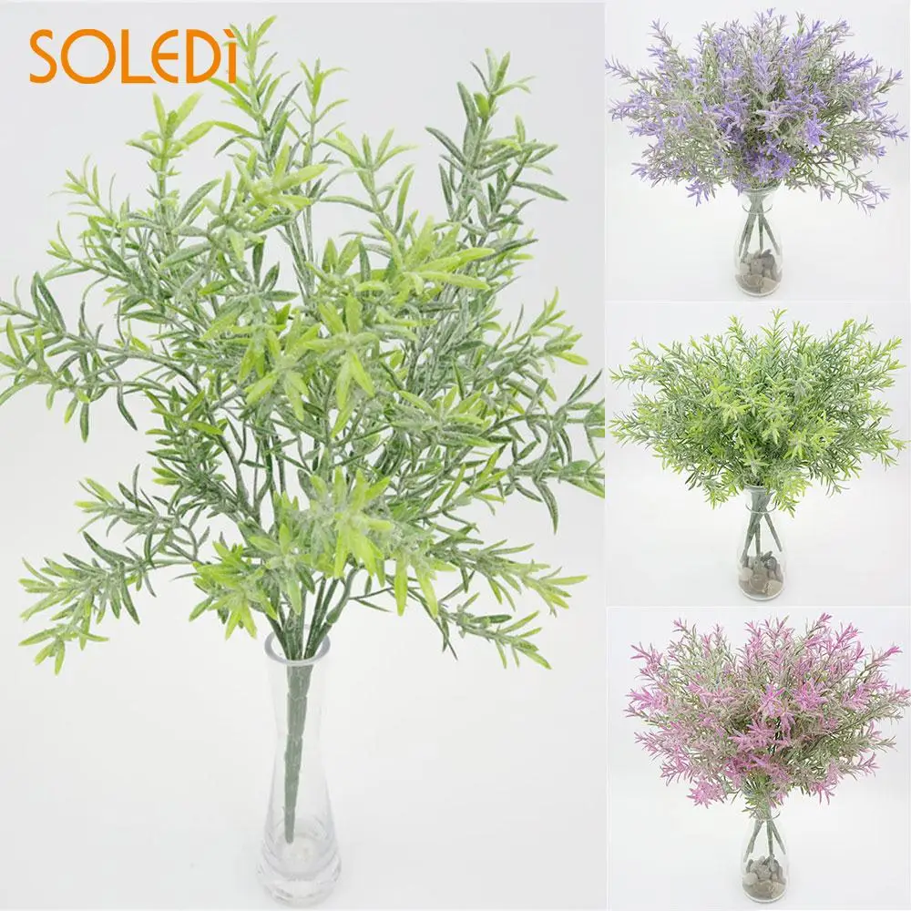 

3 Color Artificial Potting Flower Home Lavender Emulational Leaves Foliage Casamento Wedding Decor Mariage Drop shipping