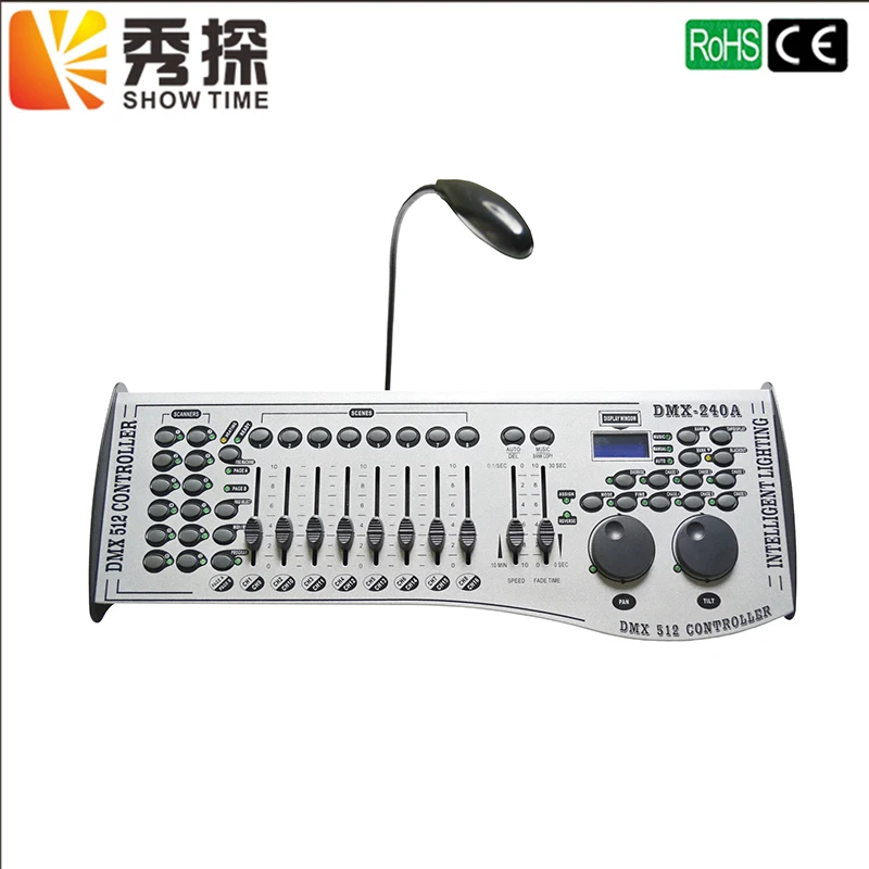 

SHOW TIME hot sales 240A DMX Controller 240A Console Stage Lighting DJ Equipment DMX 512 Control LED Par Moving Head Spotlights