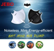 JEBO Bat Mini Air font b Pump b font Black White Nano Hang On Quiet Silent
