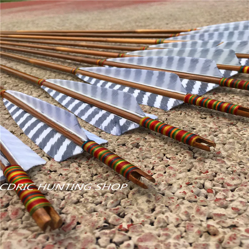

12pcs traditional outdoor sports field archery target arrow bamboo arrows