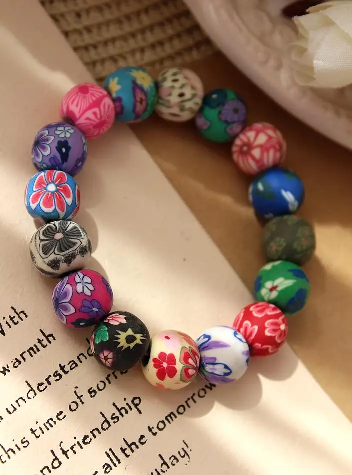 bracelet-bangle-for-women-fashion-newly-polymer-clay-flower-colorful-round-beads-charm-bracelets (1)