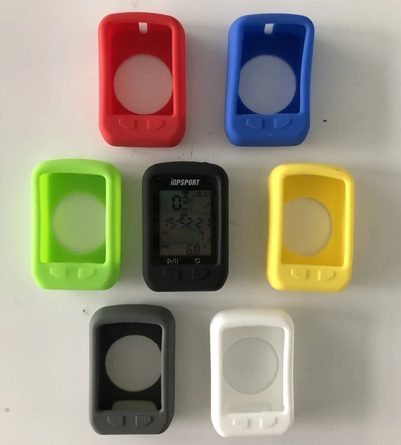 

Bicycle Silicone Rubber shockproof Protect Cover Case For IGPSPORT IGS20E Bike Cycling GPS Computer with film 7CLR