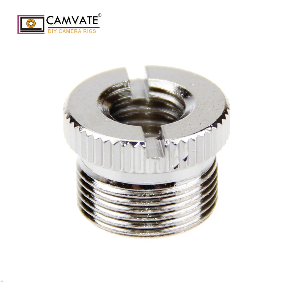 CAMVATE 5/8" Male to 3/8" Female Screw Thread Adapter for Microphone Stand C1275 camera