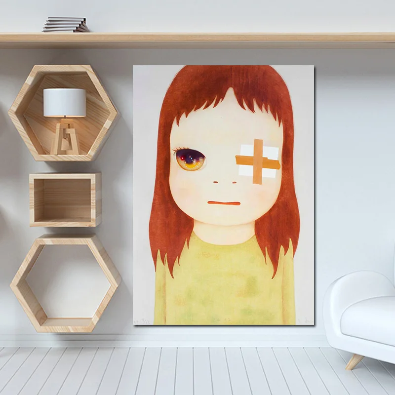 ariel doll Yoshitomo Nara Cartoon Sleepwalking Doll Drawing Japanese Painting HD Print Canvas Art Pictures Poster For Baby Kids Room Decor bratz dolls