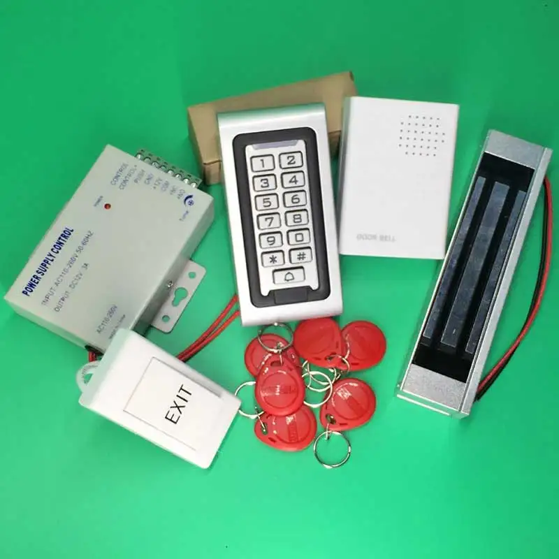 Waterproof Access Control System Keypad Rfid Access Controller with 600LBS Electric Magnetic Lock Door Access Control System Waterproof Access Control System Keypad Rfid Access Controller with 600LBS Electric Magnetic Lock Door Access Control System