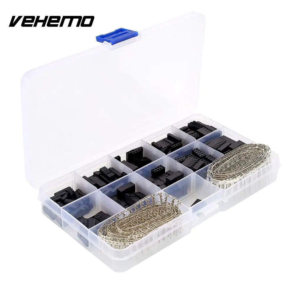 610pcs Connector Pin Header Male/Female Crimp Pins Kit For Dupont Durable New | Автомобили и мотоциклы