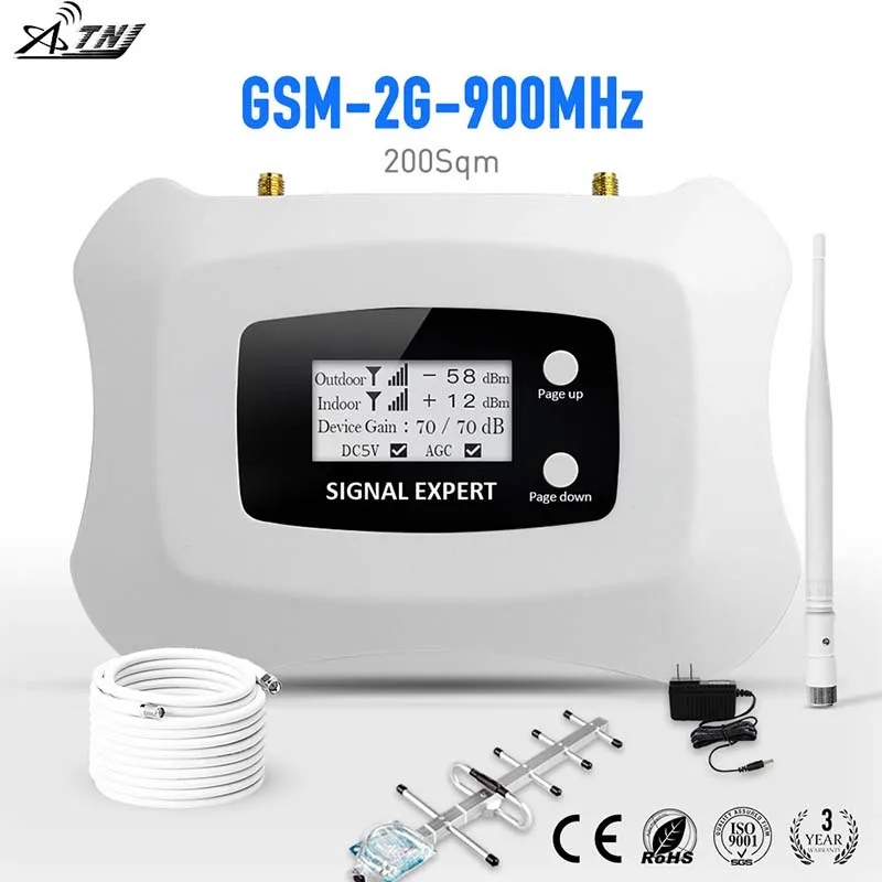 

Hot Sale !!Specially for Russia GSM 2G ,900mhz Smart Mobile Signal Booster amplifier GSM 2g cellular signal booster repeater kit