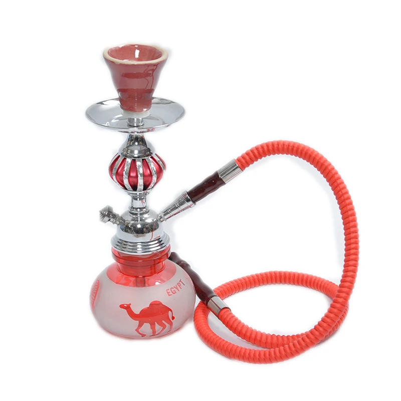 2016 N METAL ball hookah shisha in glass smoking pipe one hose narguile Sand blasting Pumpkin