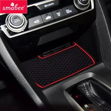Ворота слот площадку для Honda civic 2016 Non-Slip Интерьер кубок подушки Дверной Коврик бухта 17 ШТ./КОМПЛ.