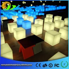 20cm Lounge Colored PE RGB LED Cubes grow cube chair light stool cube led cube chair free shipping 30cm led light cube lumineux led rechargeable cube illuminated cube chair free shipping
