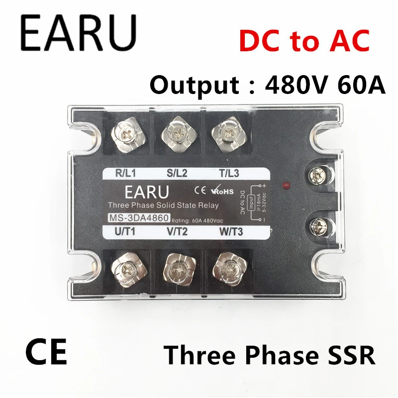 50DA TSR-50DA-H Three-phase High voltage type SSR input 4-32V DC load 90-480V AC
