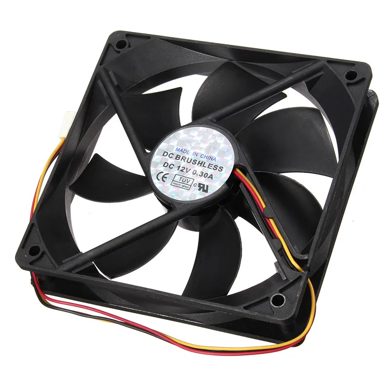 12 فولت 3pin مروحة التبريد 120 ملليمتر x 120 ملليمتر x 25 ملليمتر cpu تبريد الكمبيوتر المكتبية صغيرة صامتة مروحة تبريد كمبيوتر الأسود الحرارة بالوعة