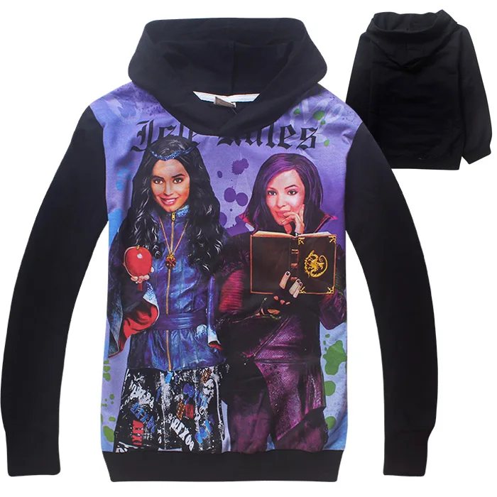 

6-13Years Big Children Girls Long Sleeve T Shirts Cartoon Descendants Kids Girl's Clothing Teenager Girls Clothes