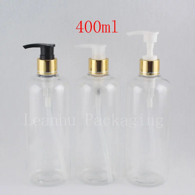 400ml X 15pc Transparent Shower Gel Pump Containers