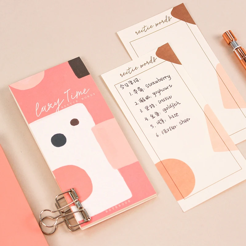 

1PC Kawaii Cute List Daily Plan Memo Pad Pocket Book List Note Stationery Agenda Weekly Planner School Office Supplies sl1934