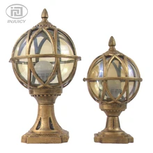 Европейский открытый водонепроницаемый настенный столбик огни Парк Отель двора настенный светильник круговая светодиодная уличная лампа