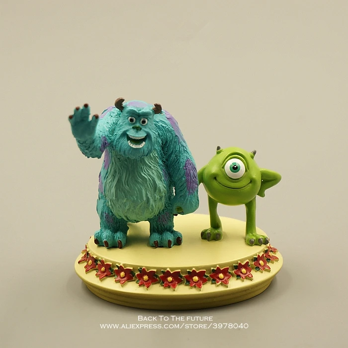 Фигурки из аниме Дисней монстерс Mike Wazowski Mr Q 7 см мини фигурки ПВХ для украшения