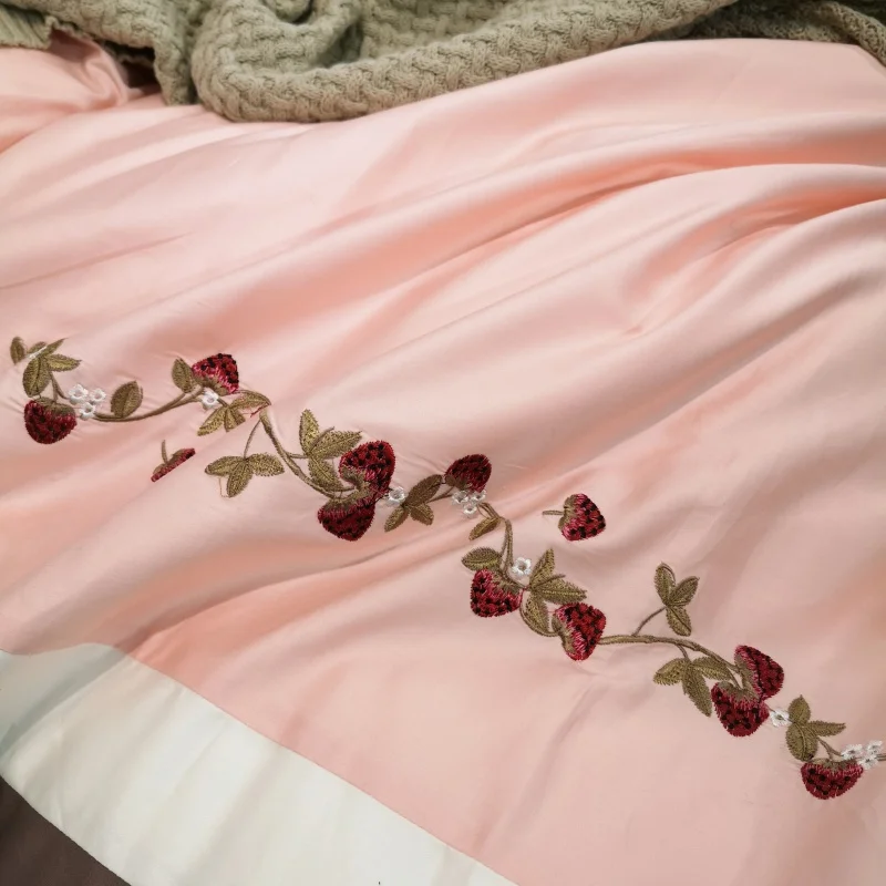 Waliicorners Home Bedding Sets brown egyptian cotton Soft duvet Cover embroidery Bed Set pillowcase King size Queen size 4pcs 22 IMG_20190113_123258