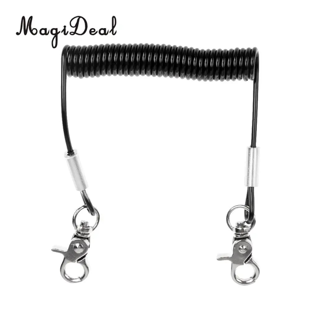 MagiDael Heavy Duty Retractable Coiled Lanyard Outdoor Safety Rope