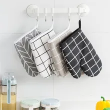 1 шт. перчатка для духовки Жаростойкие рукавицы кухонная принадлежность, микроволновая печь изоляция печи Нескользящие Утепленные перчатки Инструменты для выпечки