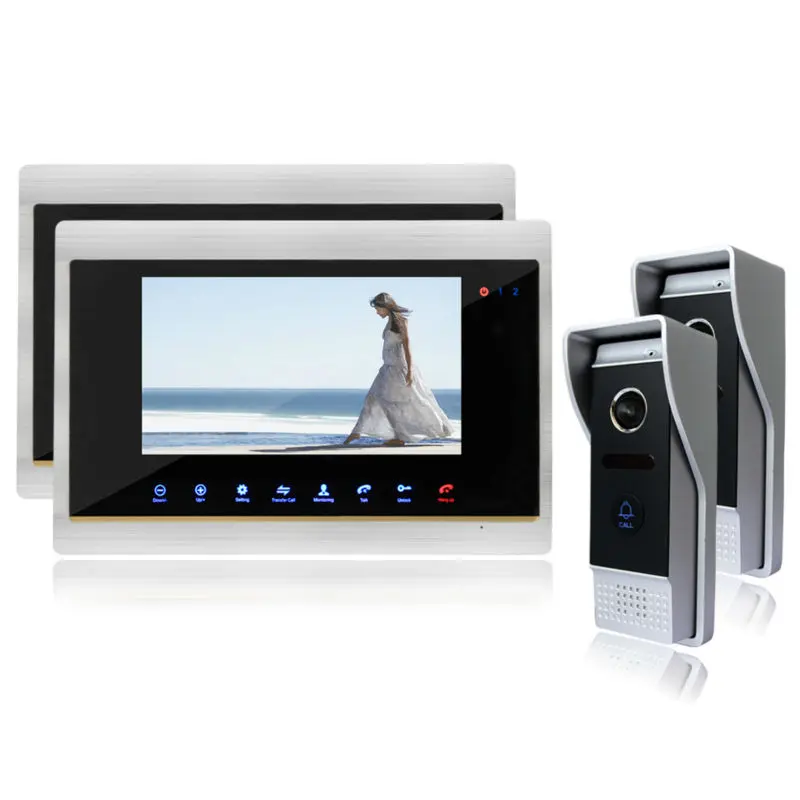 Homefong 7 Inch Night Vision Color Video font b Door b font Phone Intercom Doorbell Doorphone