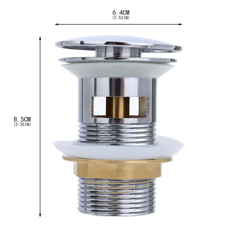 

Kitchen Basin Faucet Water Saving Purifier Aerator Accessories Drain Valve Drain Push Up Wash Basin Drain