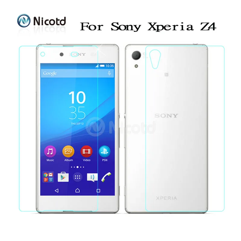 2 шт./лот 9H 0,3 мм 2.5D переднее+ заднее закаленное стекло для sony Xperia Z3 Compact Z1 Z2 Z4 Z5 Премиум Противоударная защита экрана