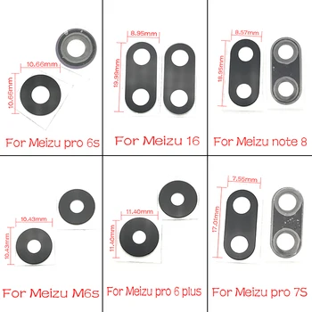 

50Pcs/Lots Back Camera Glass Lens With Adhesive Sticker Glue For Meizu Pro 6 plus 6S 7S 16TH M6S M6T Note 8 V8 Repairs